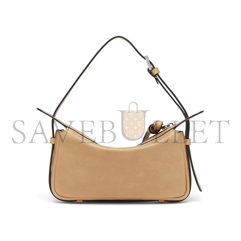 FENDI SIMPLY MINI LEATHER BEIGE 8BS097AS7AF1QD3 (22*12*4cm)